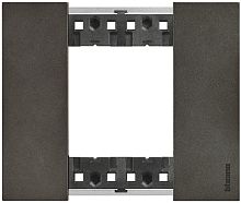 Рамка универсальная Legrand BTicino Living Now 1-м. 2 мод. металл космос картинка